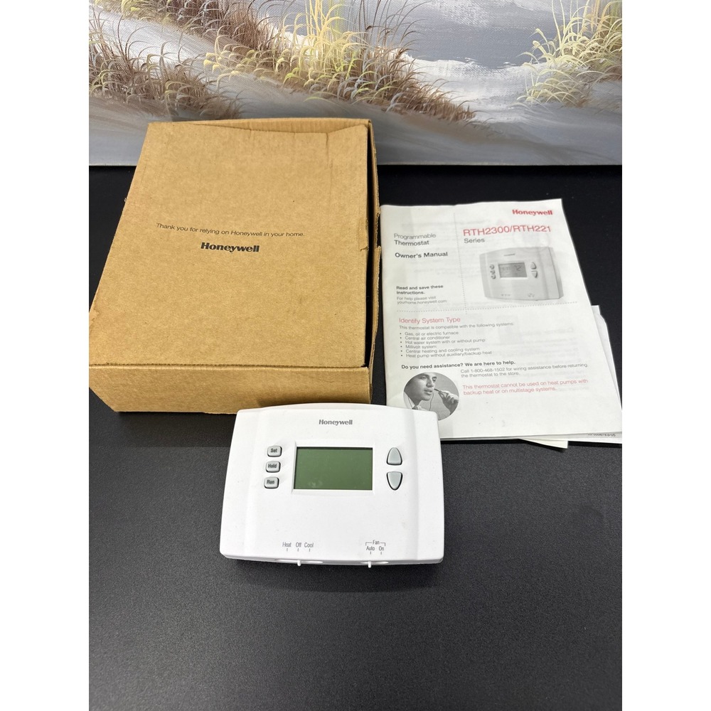 Honeywell RTH2300 RTH221 Series Programmable Thermostat White Digital Home HVAC